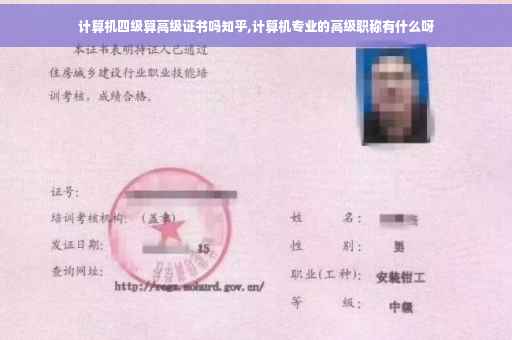 计算机四级算高级证书吗知乎,计算机专业的高级职称有什么呀