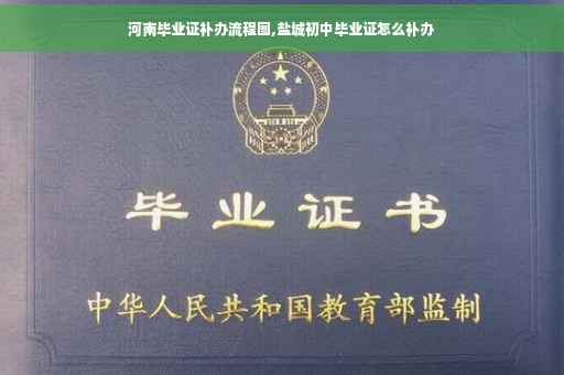河南毕业证补办流程图,盐城初中毕业证怎么补办