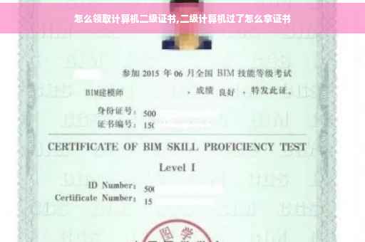 怎么领取计算机二级证书,二级计算机过了怎么拿证书