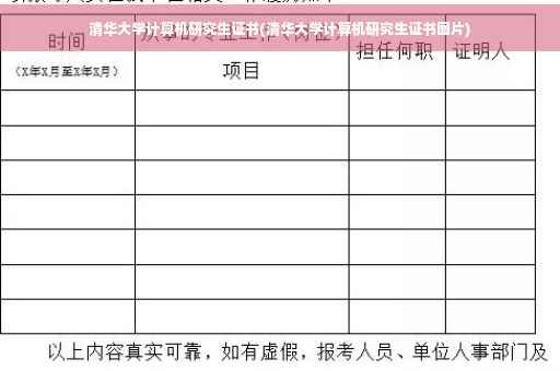 清华大学计算机研究生证书(清华大学计算机研究生证书图片)