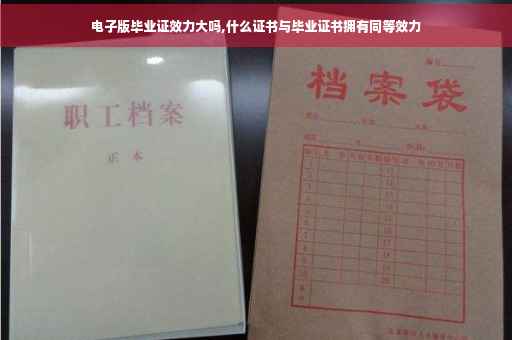 电子版毕业证效力大吗,什么证书与毕业证书拥有同等效力