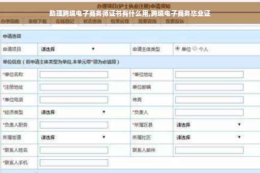 助理跨境电子商务师证书有什么用,跨境电子商务毕业证