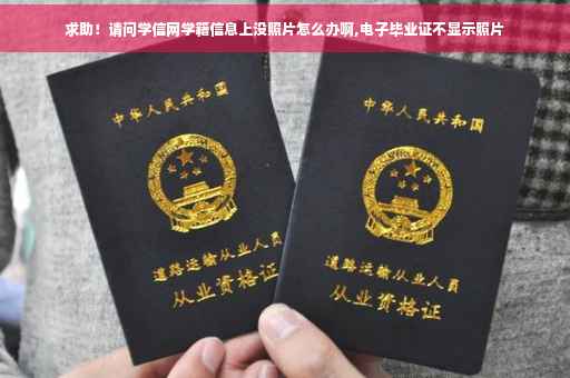 求助！请问学信网学籍信息上没照片怎么办啊,电子毕业证不显示照片