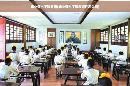 毕业证电子版复印(毕业证电子版复印件怎么搞)