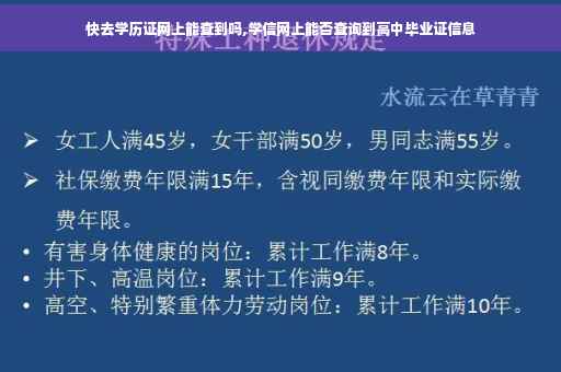快去学历证网上能查到吗,学信网上能否查询到高中毕业证信息 快去学历证网上能查到吗,学信网上能否查询到高中毕业证信息