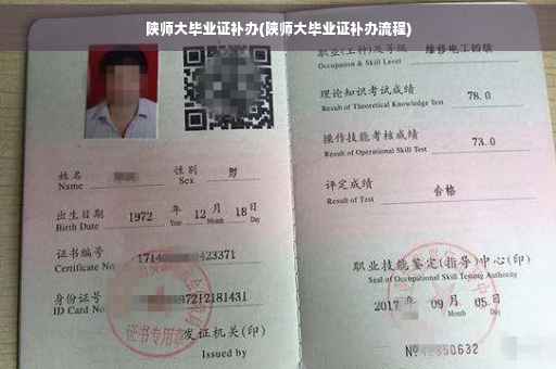 陕师大毕业证补办(陕师大毕业证补办流程)