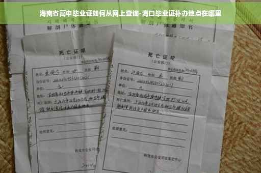 海南省高中毕业证如何从网上查询-海口毕业证补办地点在哪里