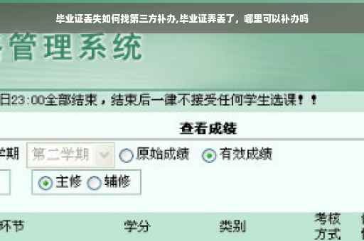 毕业证丢失如何找第三方补办,毕业证弄丢了，哪里可以补办吗