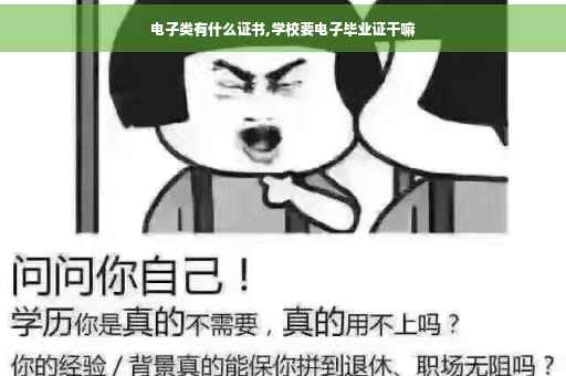 电子类有什么证书,学校要电子毕业证干嘛