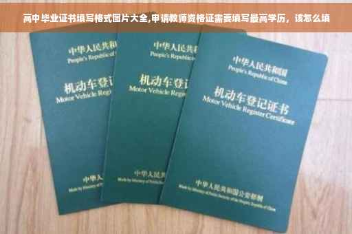 高中毕业证书填写格式图片大全,申请教师资格证需要填写最高学历，该怎么填