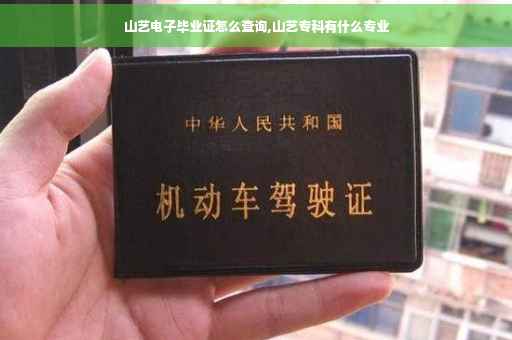 山艺电子毕业证怎么查询,山艺专科有什么专业