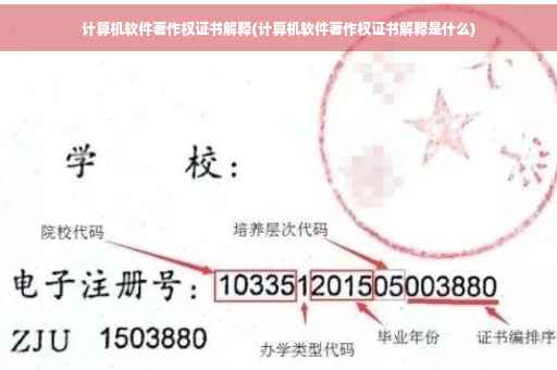 计算机软件著作权证书解释(计算机软件著作权证书解释是什么) 计算机软件著作权证书解释(计算机软件著作权证书解释是什么)