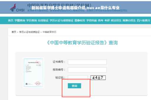新加坡留学博士申请有哪些介绍,nus ae是什么专业