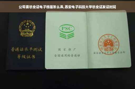 公司要毕业证电子档案怎么弄,西安电子科技大学毕业证发证时间