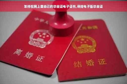 怎样在网上查自己的毕业证电子证书,寻找电子版毕业证