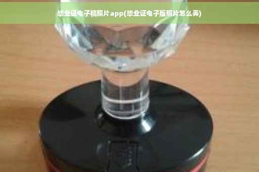 毕业证电子稿照片app(毕业证电子版照片怎么弄)