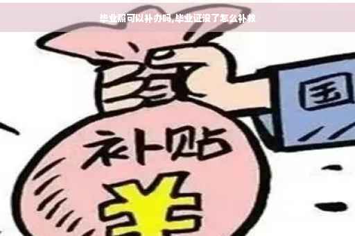 毕业照可以补办吗,毕业证没了怎么补救