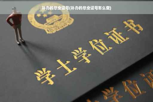 补办的毕业证号(补办的毕业证号怎么查)