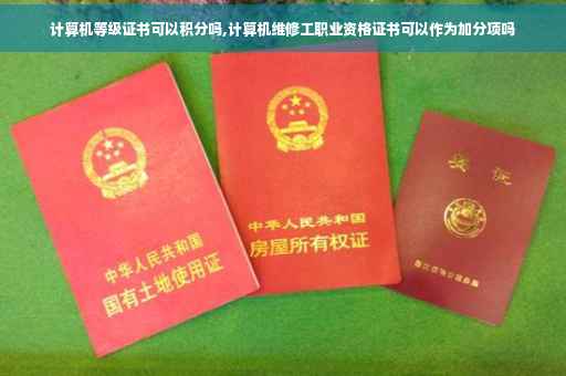 计算机等级证书可以积分吗,计算机维修工职业资格证书可以作为加分项吗