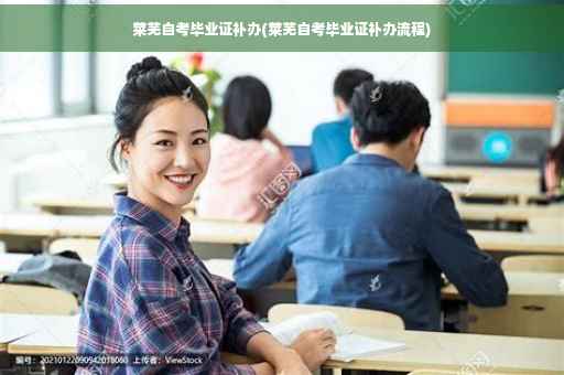 莱芜自考毕业证补办(莱芜自考毕业证补办流程)