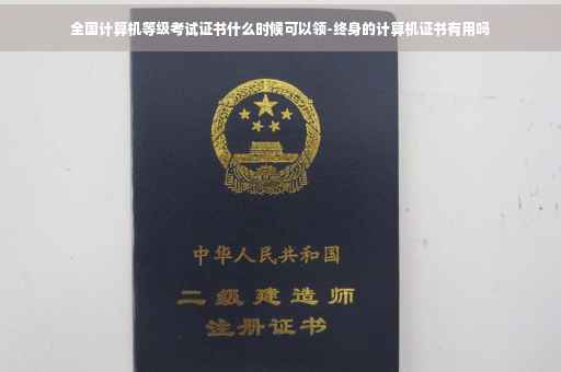全国计算机等级考试证书什么时候可以领-终身的计算机证书有用吗