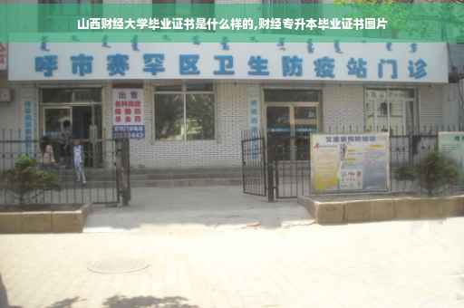 山西财经大学毕业证书是什么样的,财经专升本毕业证书图片
