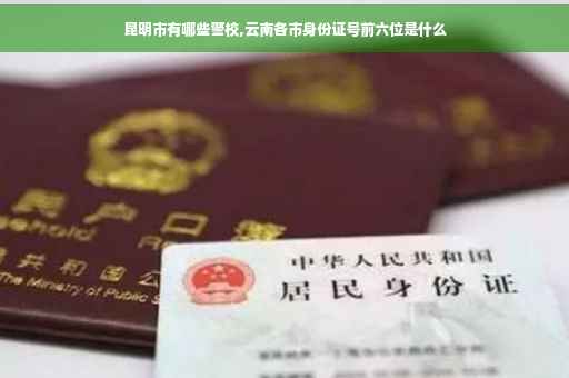 昆明市有哪些警校,云南各市身份证号前六位是什么