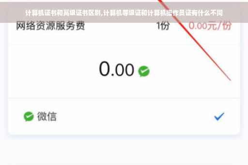 计算机证书和高级证书区别,计算机等级证和计算机操作员证有什么不同