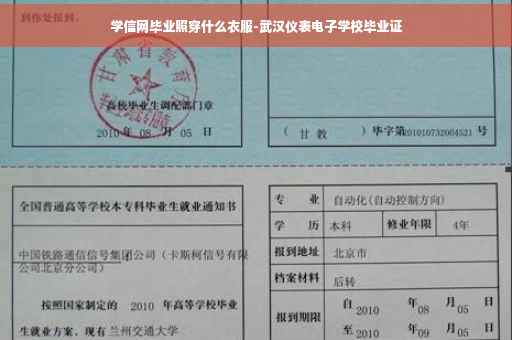 学信网毕业照穿什么衣服-武汉仪表电子学校毕业证