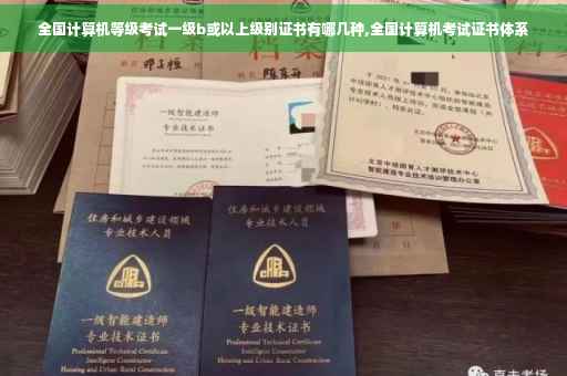 全国计算机等级考试一级b或以上级别证书有哪几种,全国计算机考试证书体系