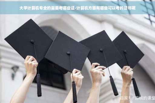 大学计算机专业的需要考哪些证-计算机方面有哪些可以考的证书呢
