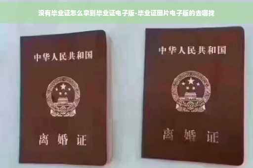 没有毕业证怎么拿到毕业证电子版-毕业证图片电子版的去哪找