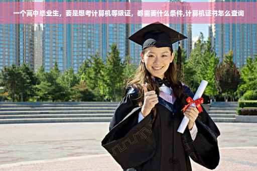 一个高中毕业生，要是想考计算机等级证，都需要什么条件,计算机证书怎么查询