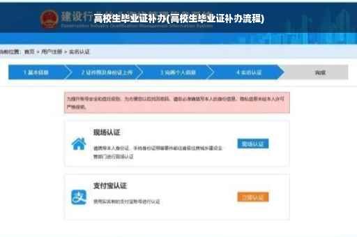 高校生毕业证补办(高校生毕业证补办流程)