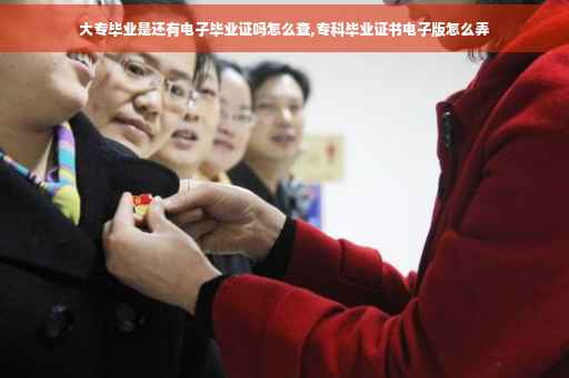 大专毕业是还有电子毕业证吗怎么查,专科毕业证书电子版怎么弄
