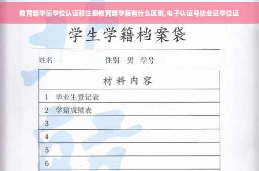 教育部学历学位认证和注册教育部学籍有什么区别,电子认证号毕业证学位证 教育部学历学位认证和注册教育部学籍有什么区别,电子认证号毕业证学位证