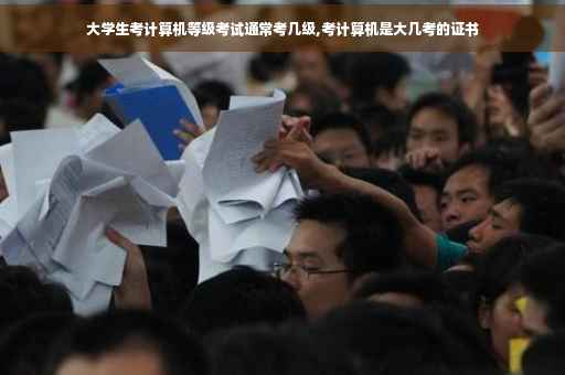 大学生考计算机等级考试通常考几级,考计算机是大几考的证书
