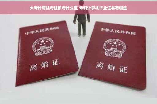 大专计算机考试都考什么证,专科计算机毕业证书有哪些