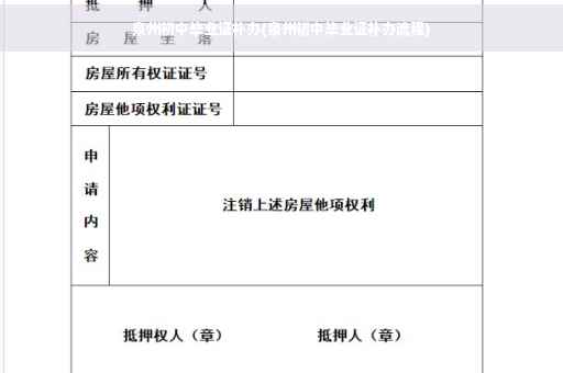 泉州初中毕业证补办(泉州初中毕业证补办流程)