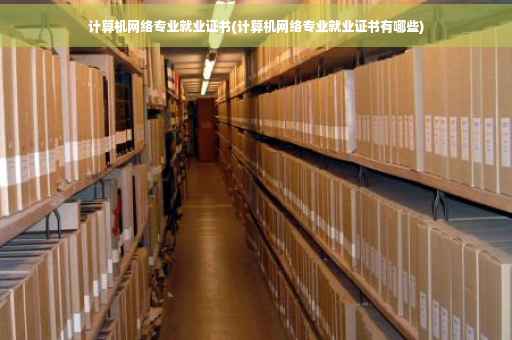 计算机网络专业就业证书(计算机网络专业就业证书有哪些)