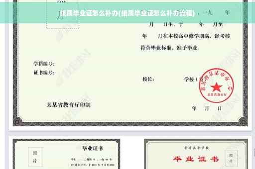 纸质毕业证怎么补办(纸质毕业证怎么补办流程)