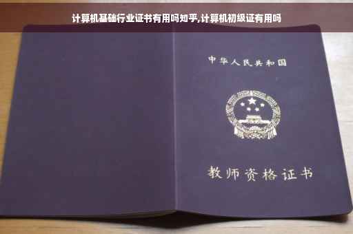 计算机基础行业证书有用吗知乎,计算机初级证有用吗