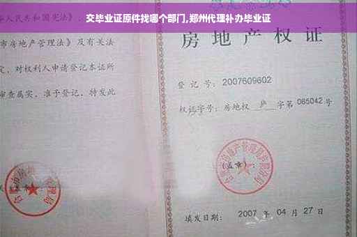 交毕业证原件找哪个部门,郑州代理补办毕业证