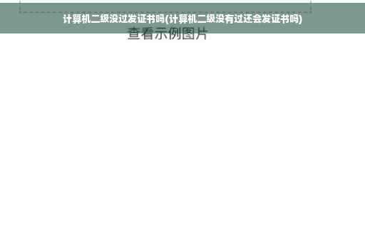计算机二级没过发证书吗(计算机二级没有过还会发证书吗)