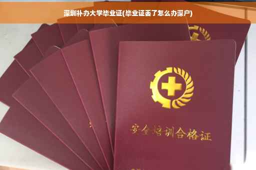 深圳补办大学毕业证(毕业证丢了怎么办深户)
