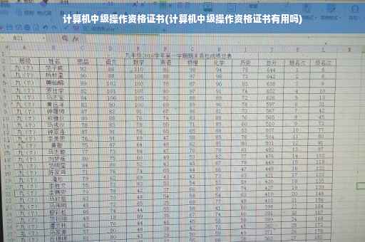 计算机中级操作资格证书(计算机中级操作资格证书有用吗)