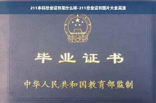 211本科毕业证书是什么样-211毕业证书图片大全高清