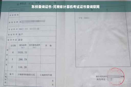 怎样查询证书-河南省计算机考试证书查询官网