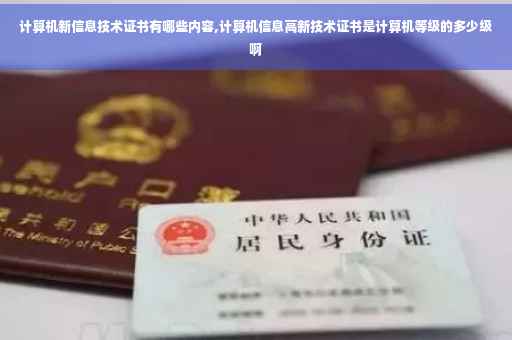计算机新信息技术证书有哪些内容,计算机信息高新技术证书是计算机等级的多少级啊