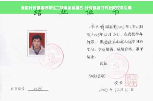 全国计算机等级考试二级含金量排名-计算机证书专业院校怎么选